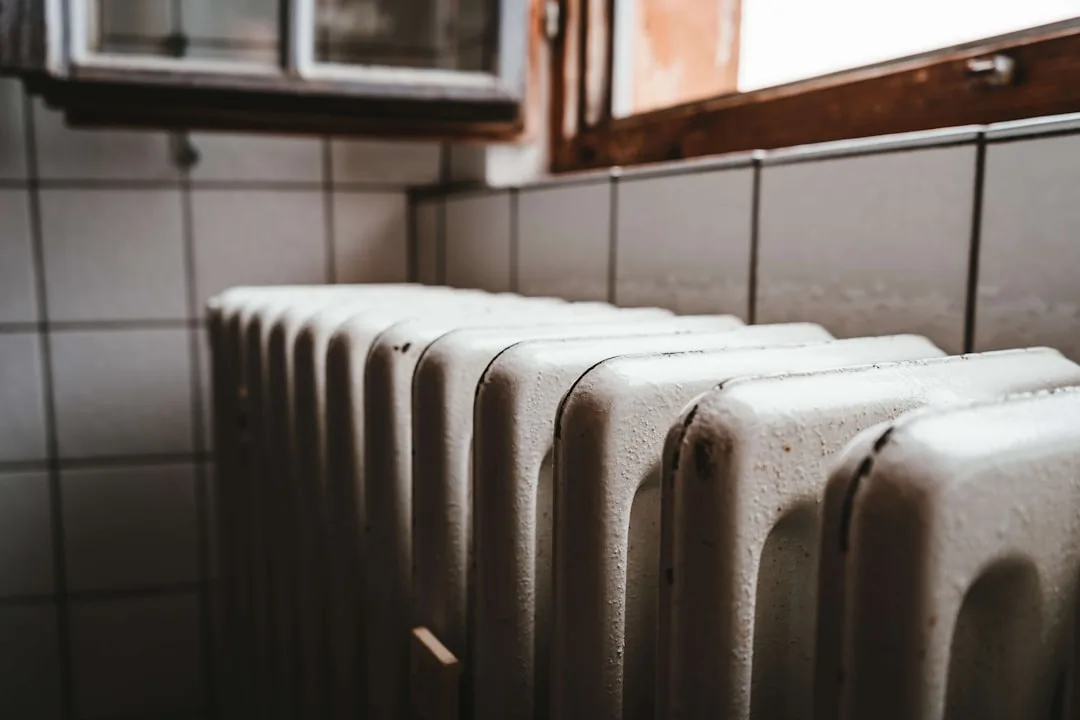 Modern heating installation in a residential property